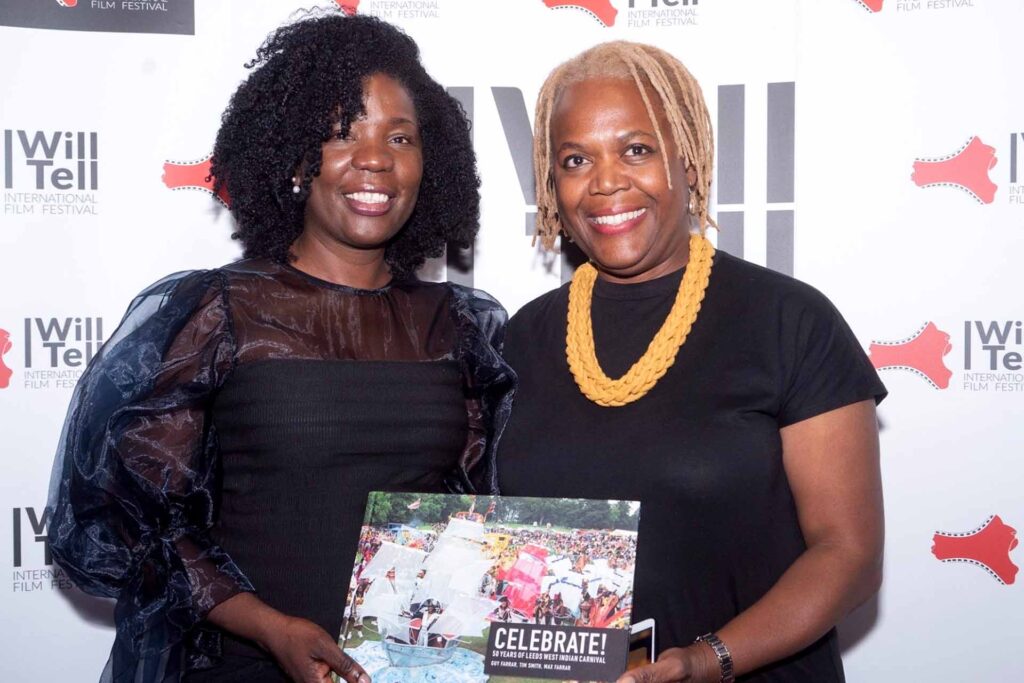 Home 75 London film festival awards presentation against an I Will Tell banner backdrop..